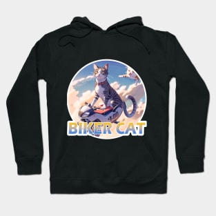 Biker Cat,Racer Cat Hoodie